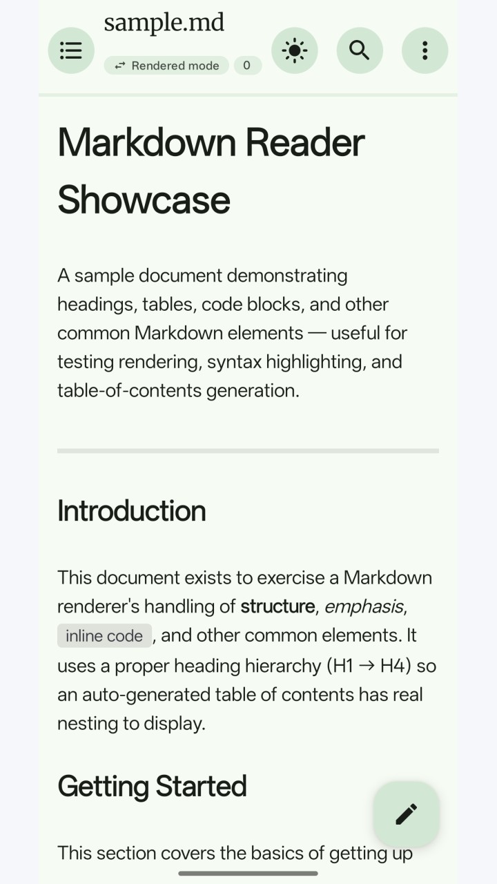 تصویر MarkReader - خواننده Markdown