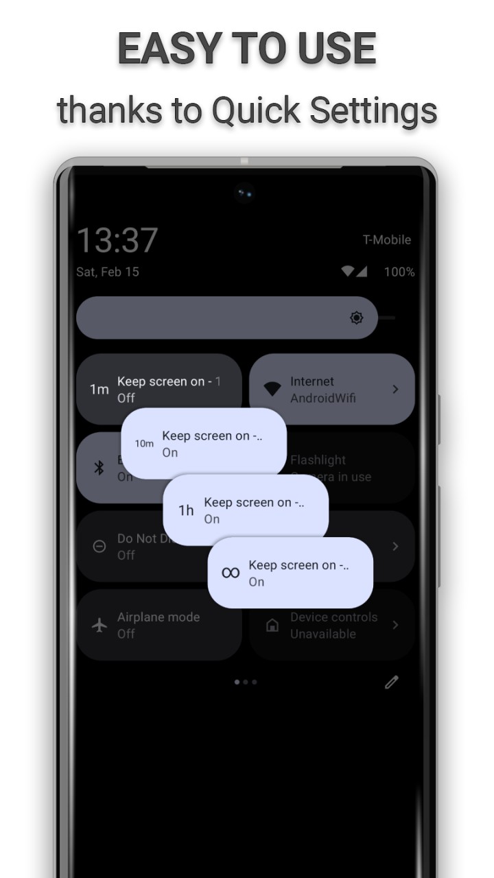 تصویر KeepOn - Keep your screen on smartly!