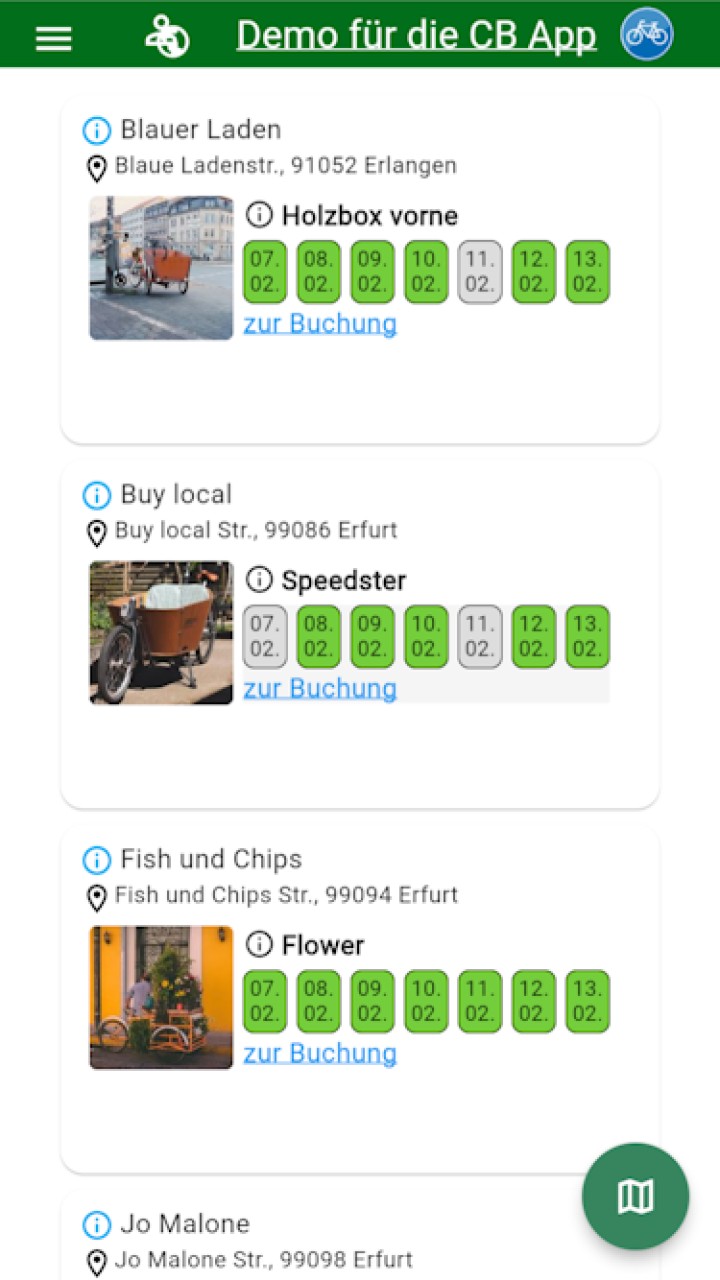 تصویر Cb_app: کلاینت برای استفاده از وب‌سایت‌های CommonBooking