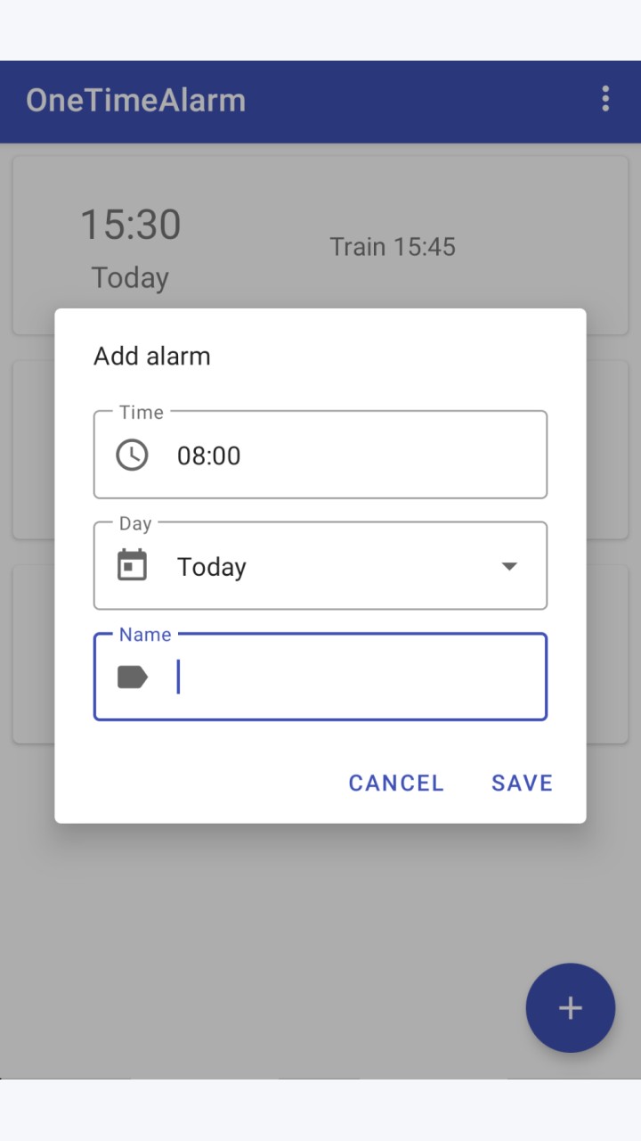 تصویر OneTimeAlarm