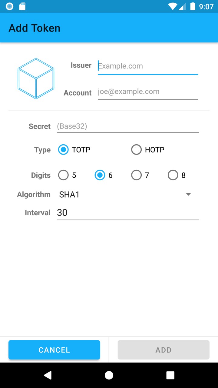 تصویر FreeOTP+