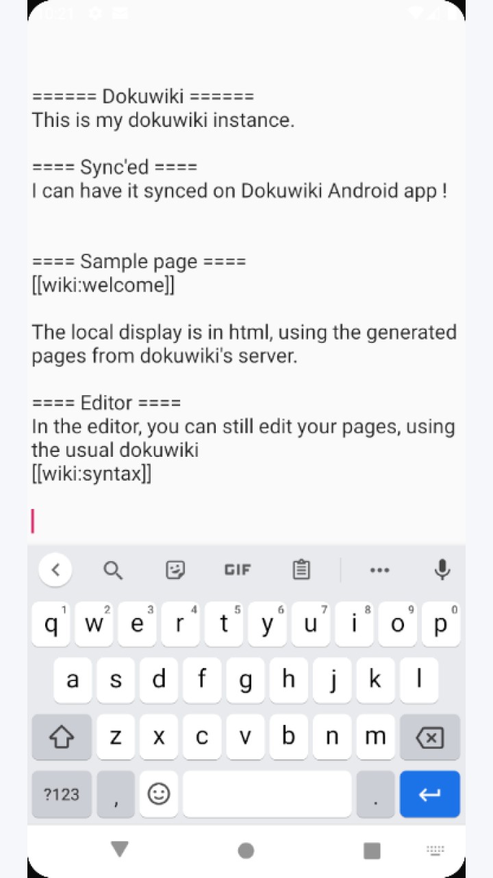 تصویر Dokuwiki Android
