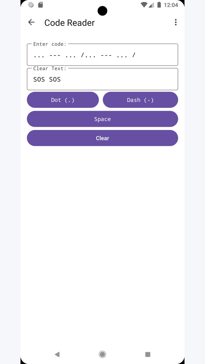 تصویر SOS Flashlight: ابزار پیشرفته کد مورس