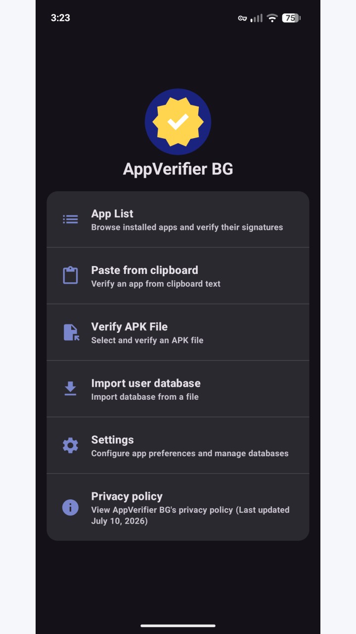 تصویر AppVerifier BG