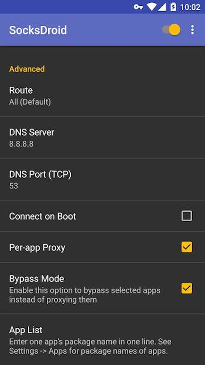 تصویر SocksDroid