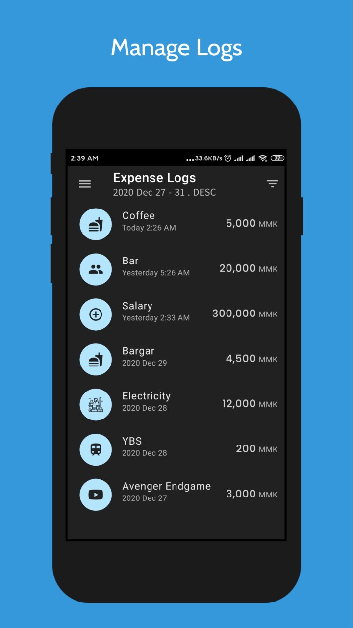 تصویر Pro Expense - ردیاب مالی روزانه