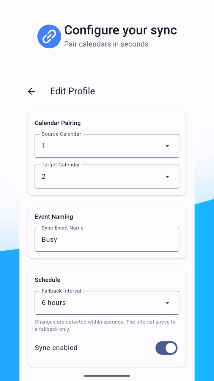 تصویر CalSync - همگام‌سازی تقویم محلی