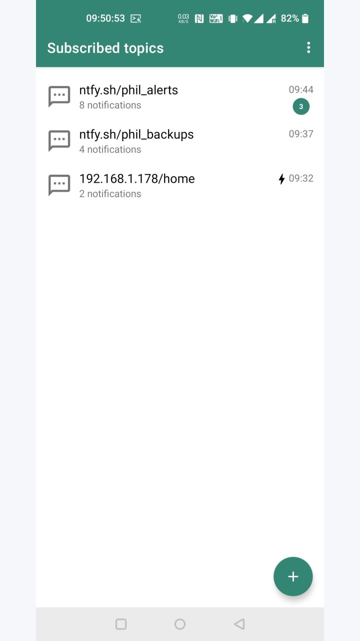 تصویر ntfy - PUT/POST به تلفن شما