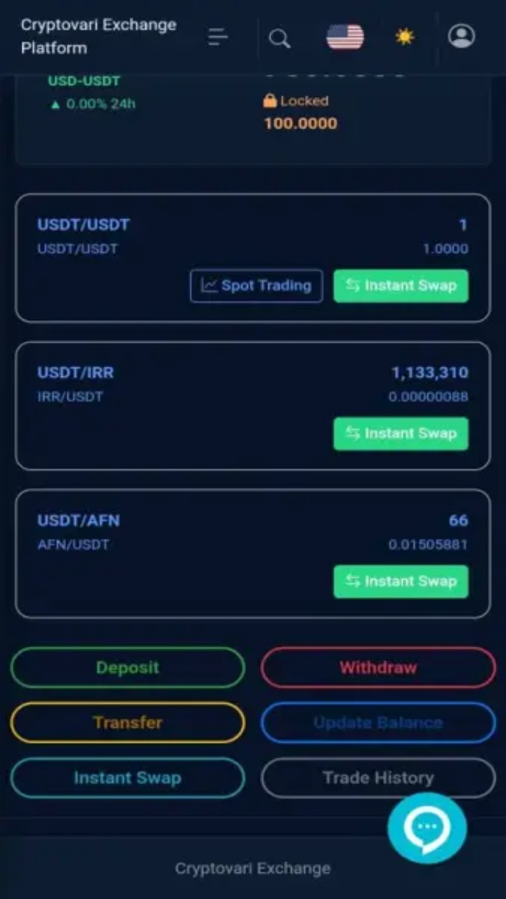 تصویر صرافی رمز ارز کریپتو واری