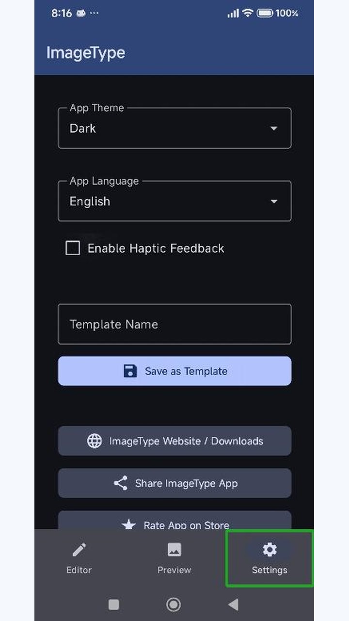 تصویر ImageType | ویرایشگر قابل دسترس