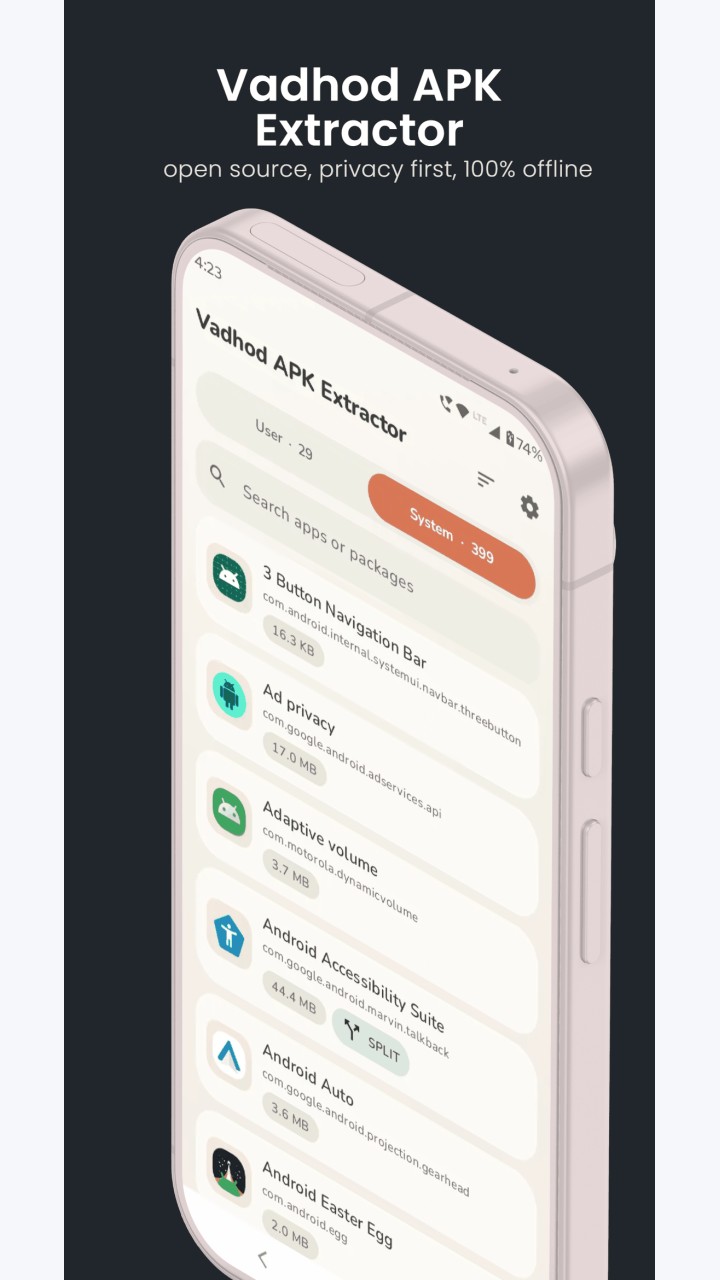 تصویر Vadhod APK Extractor