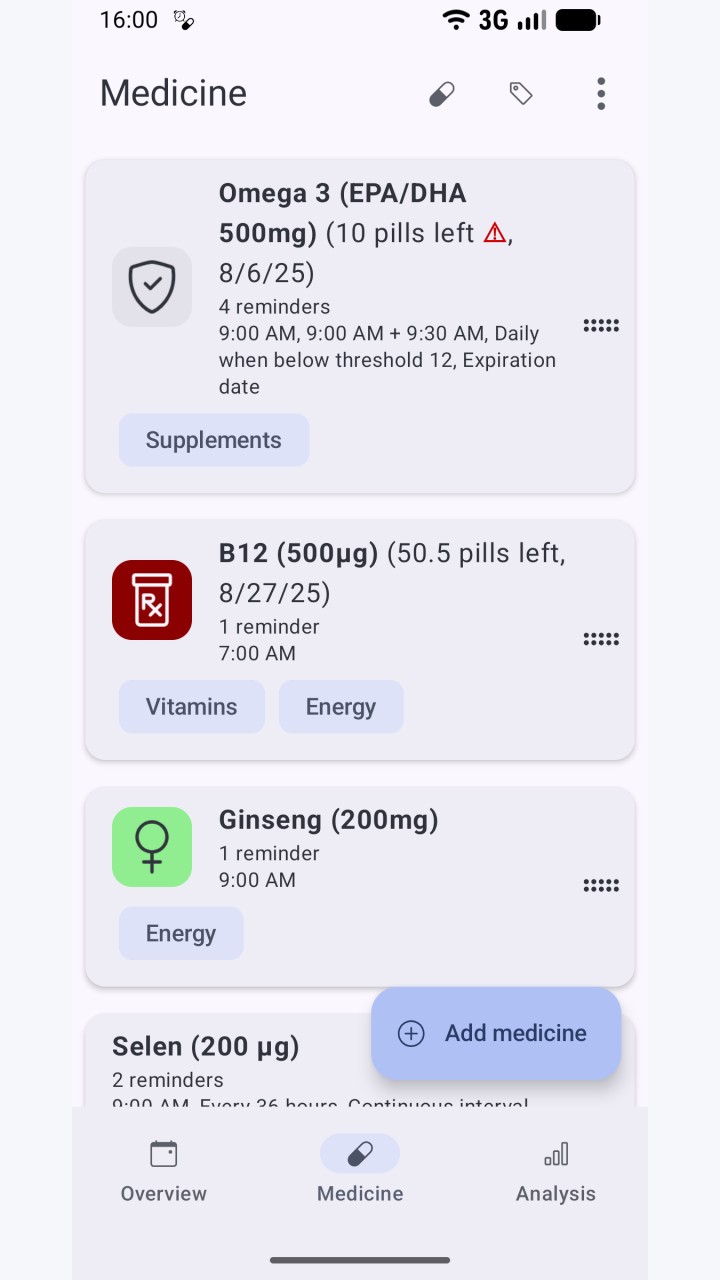 تصویر MedTimer: یادآور دارو و قرص