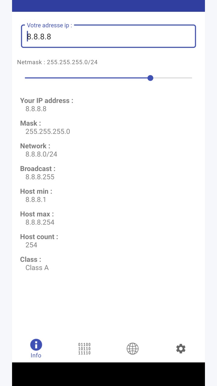 تصویر IPCalc اندروید