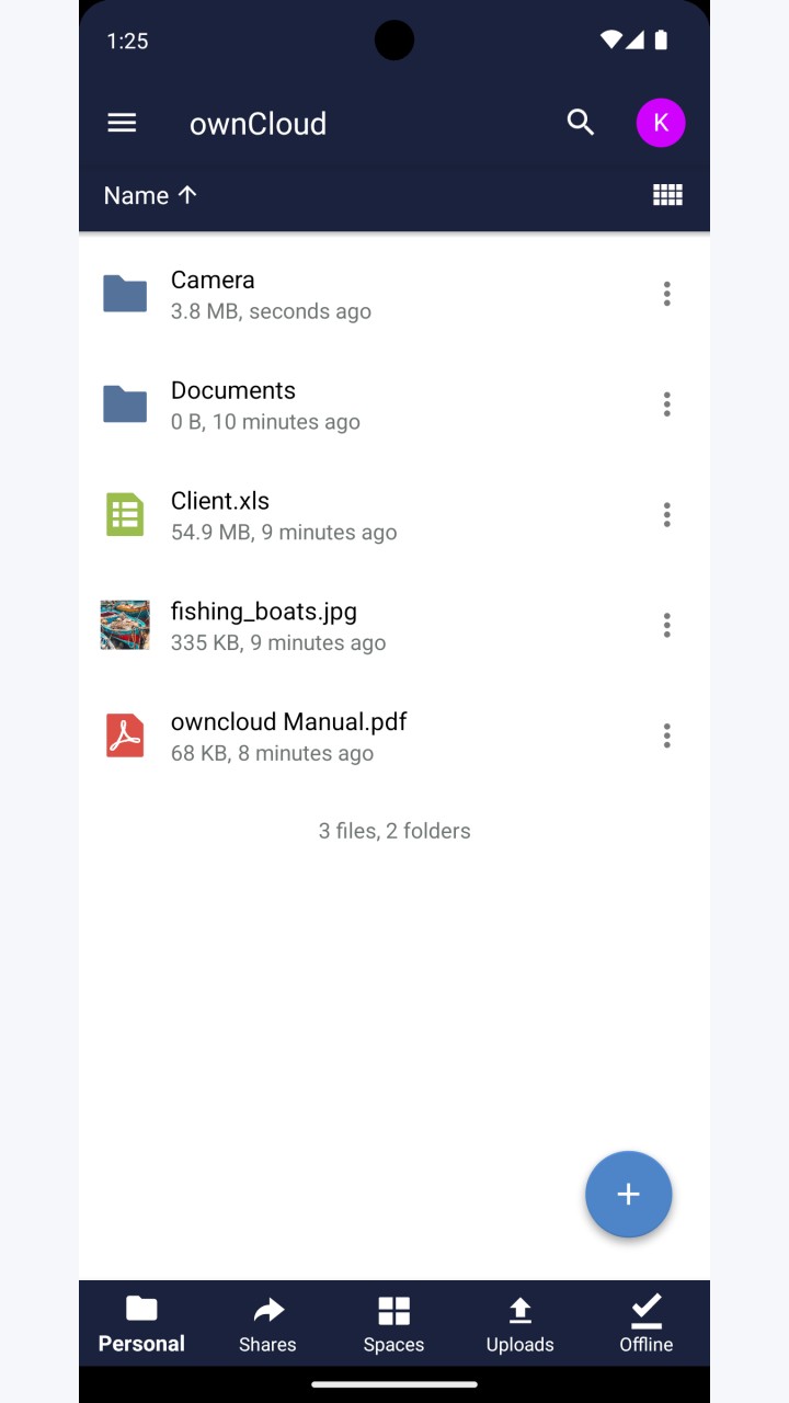 تصویر ownCloud