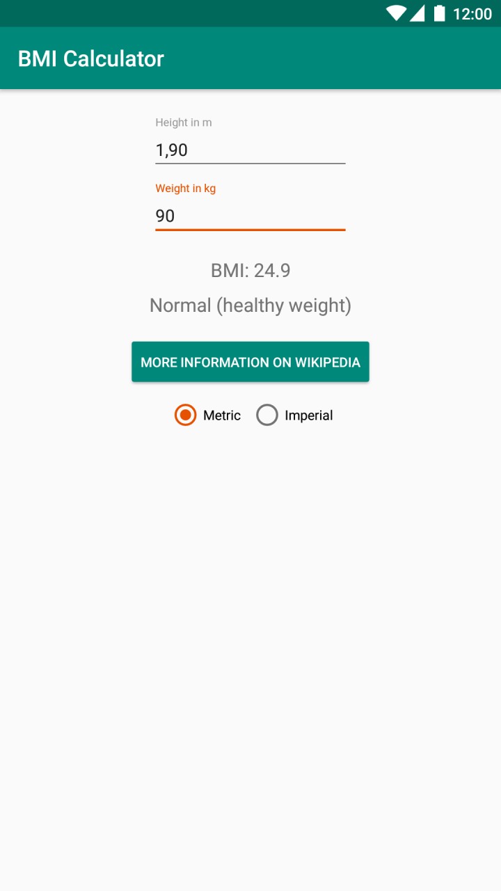 تصویر محاسبه BMI