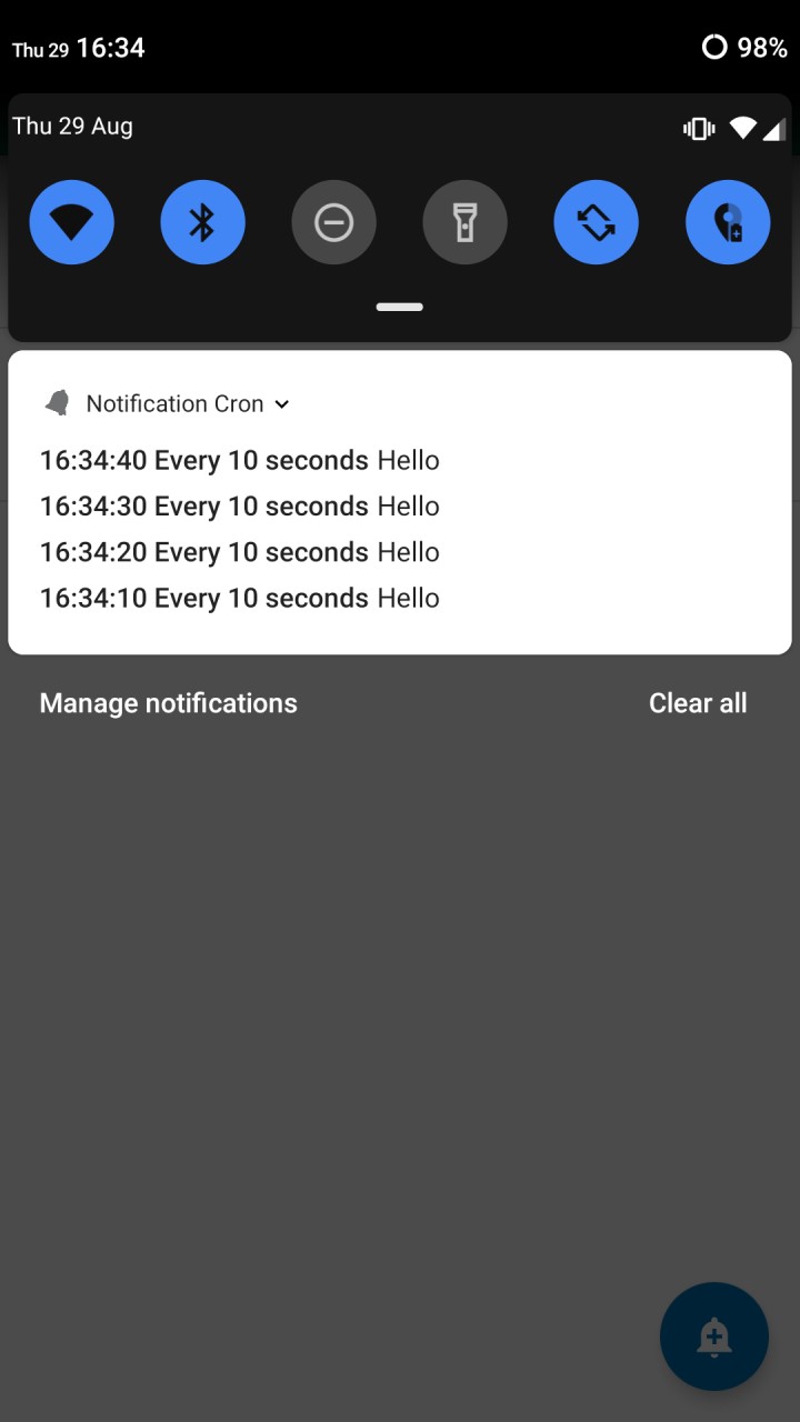 تصویر Notification Cron