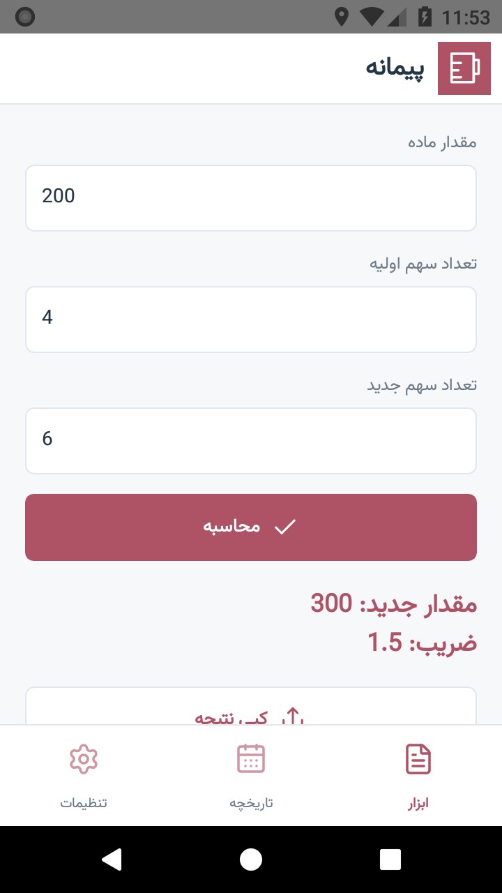 تصویر پیمانه
