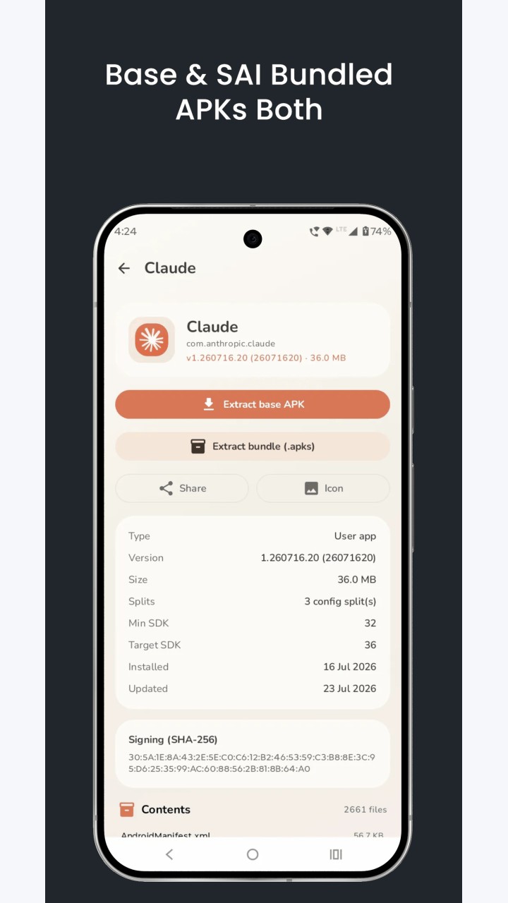 تصویر Vadhod APK Extractor