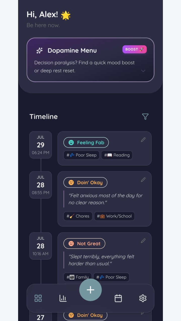 تصویر Vibecheck: ردیاب خلق و احوال خصوصی