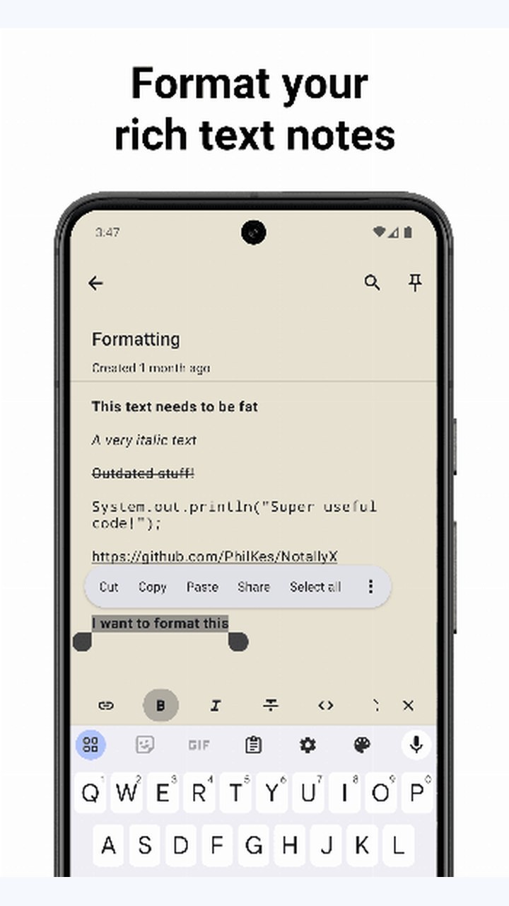 تصویر NotallyX - یادداشت‌ها/وظایف سریع