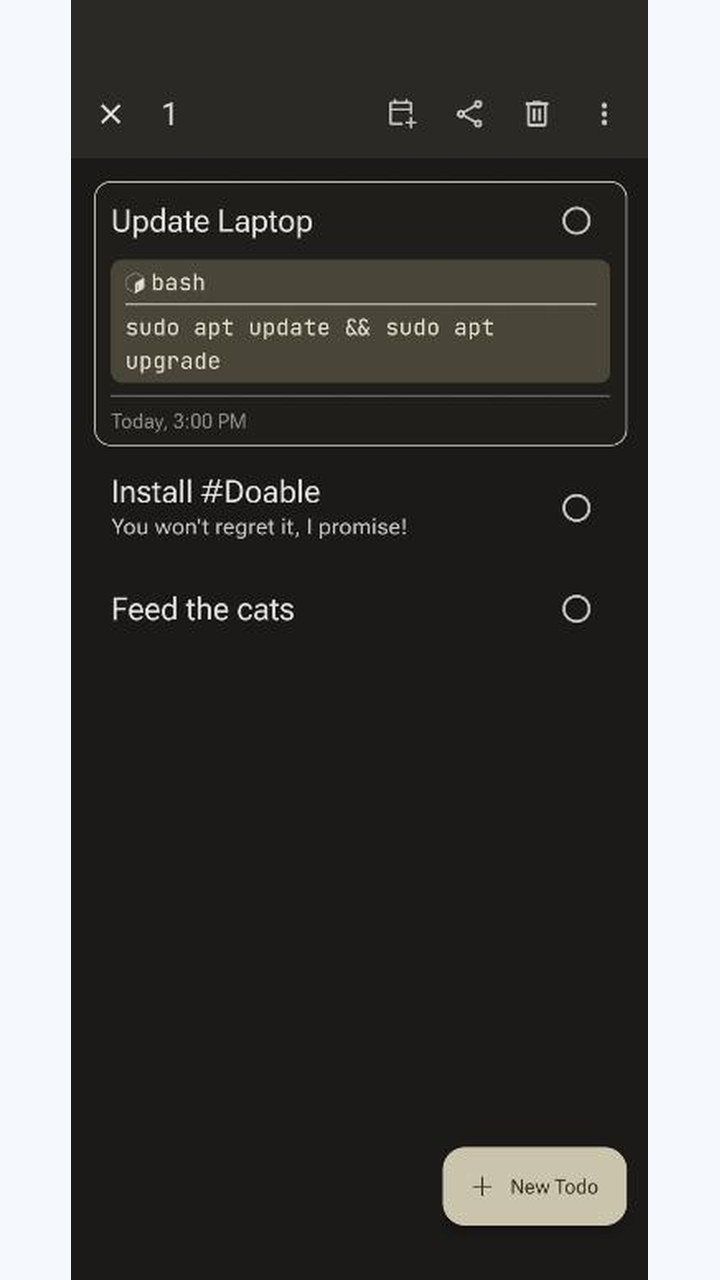 تصویر Doable: اپلیکیشن لیست کار با طراحی زیبا و یکپارچگی Nextcloud