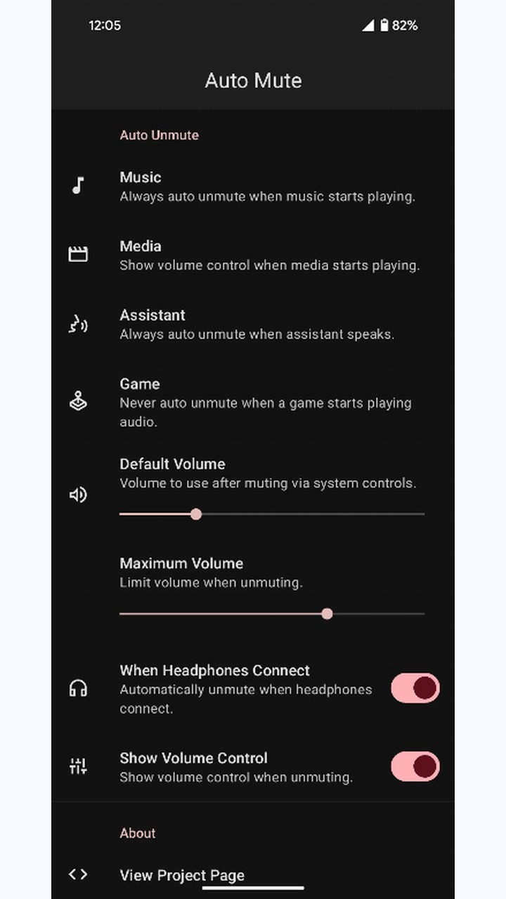 تصویر Auto Mute