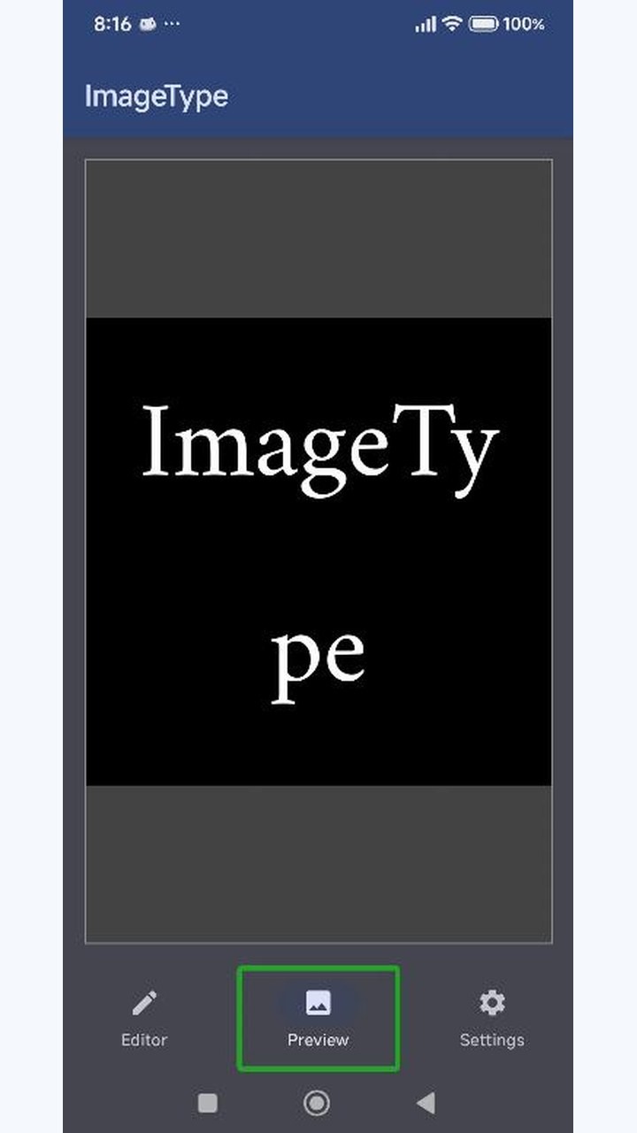 تصویر ImageType | ویرایشگر قابل دسترس