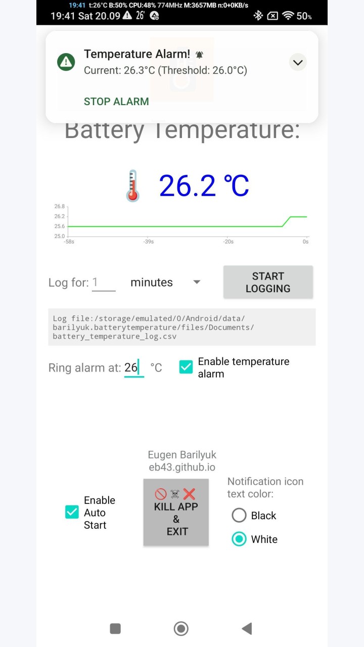 تصویر BatteryTemperatureDisplay