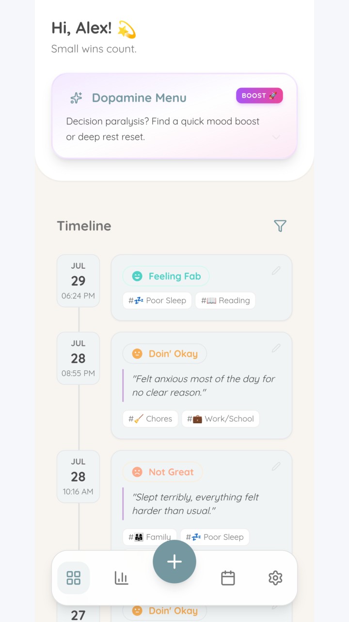 تصویر Vibecheck: ردیاب خلق و احوال خصوصی