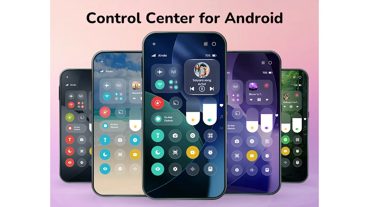 تصویر مرکز کنترل iOS - پنل
