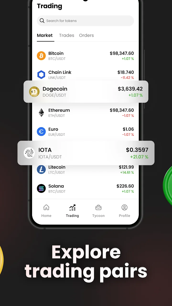 تصویر CryptoRush: شبیه‌ساز ارز دیجیتال
