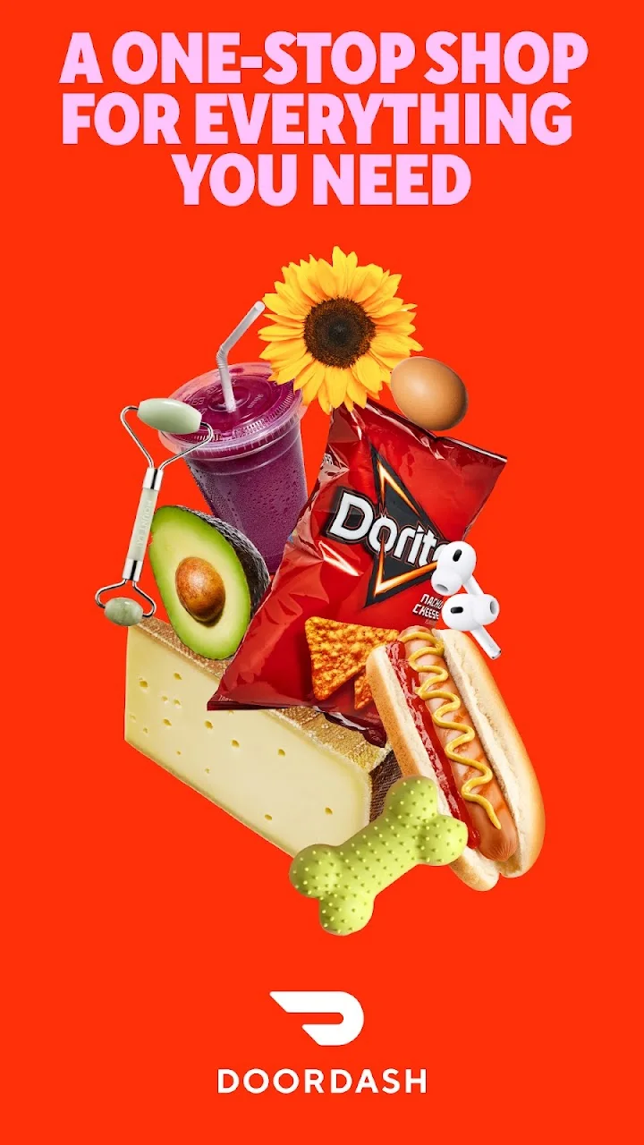 تصویر DoorDash: غذا، مواد غذایی و موارد دیگر