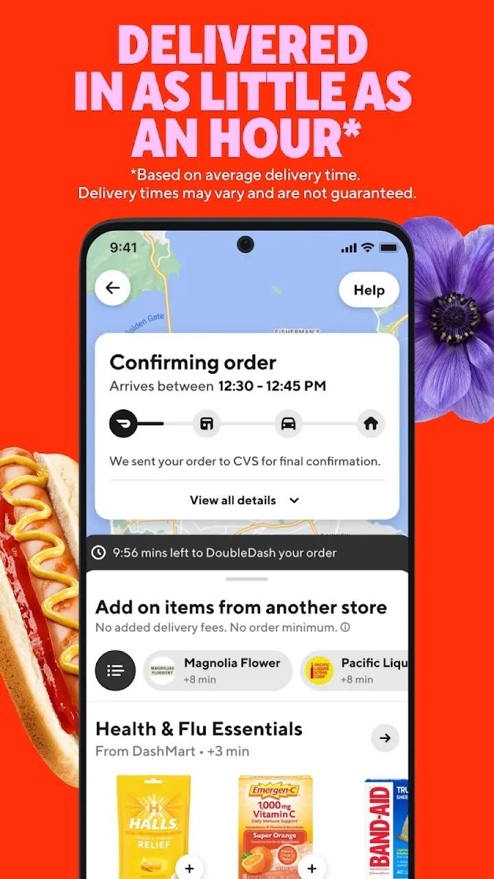تصویر DoorDash: غذا، مواد غذایی و موارد دیگر