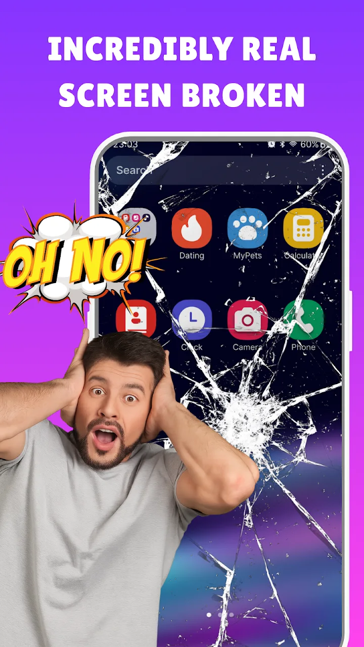 تصویر Haha Broken, صفحه شکسته