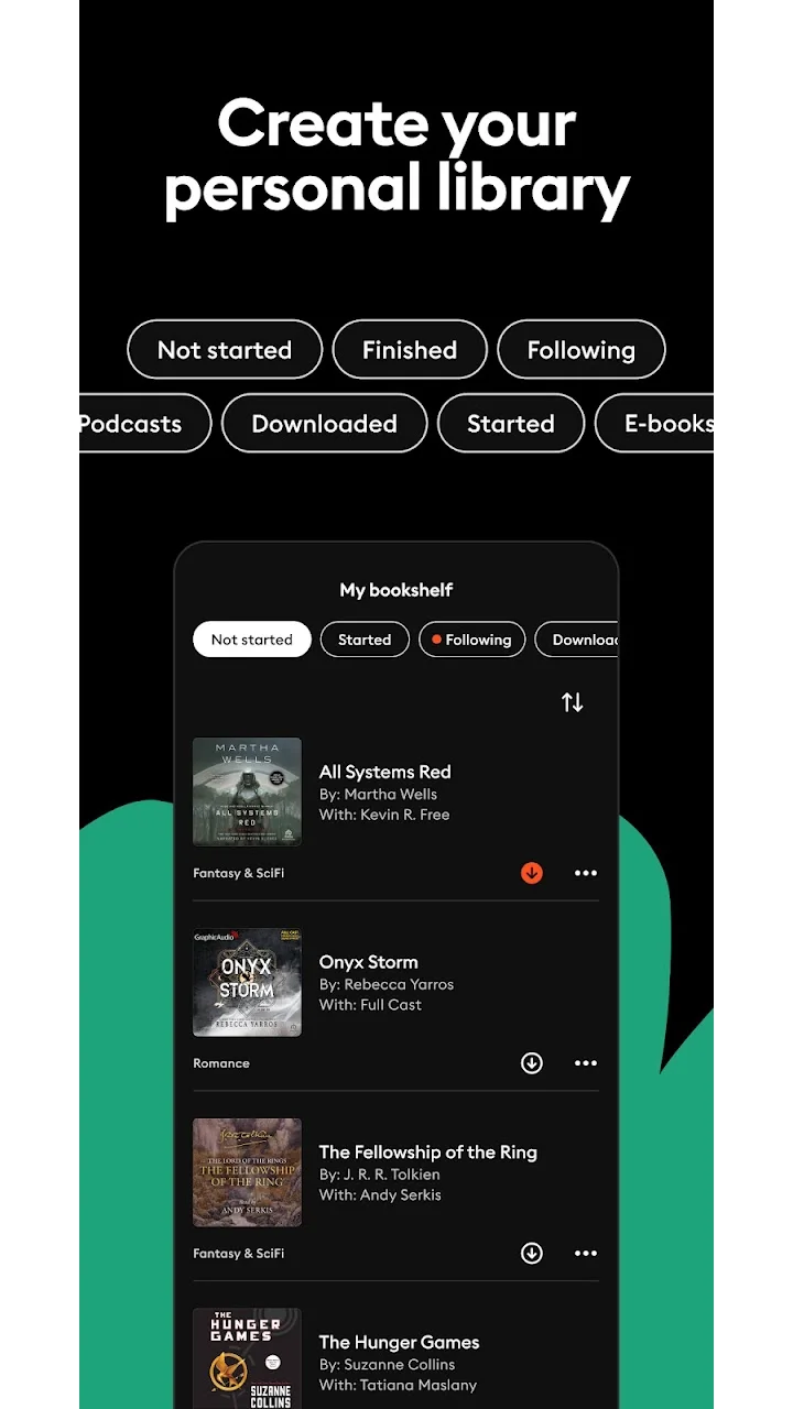 تصویر Storytel - کتاب‌های صوتی و کتاب‌ها