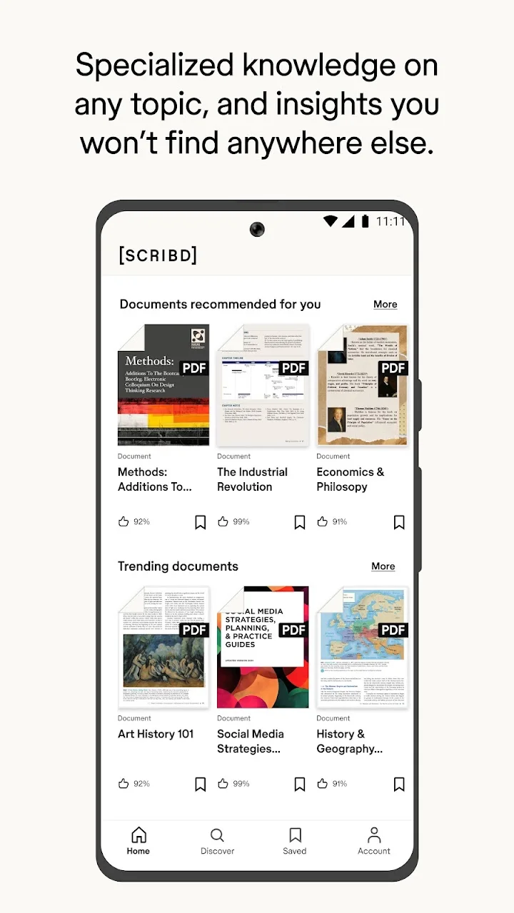 تصویر Scribd: بیش از ۳۰۰ میلیون سند