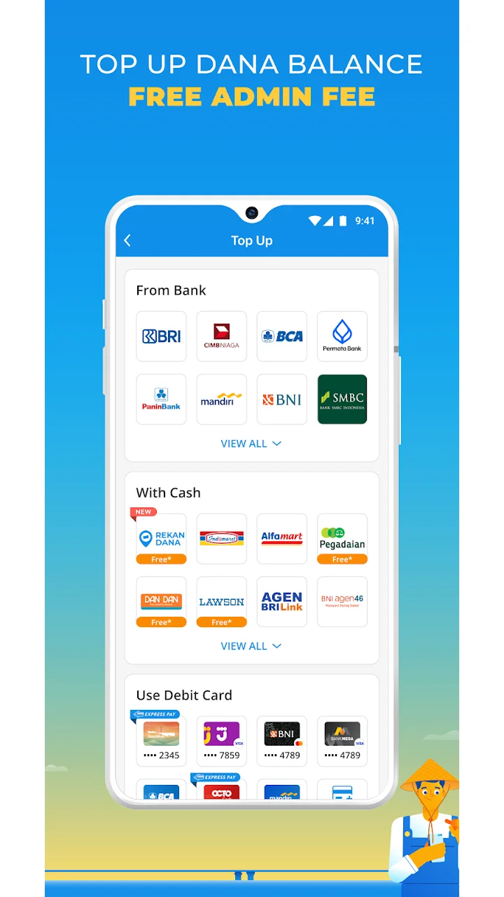 تصویر کیف پول دیجیتال اندونزیا دانا