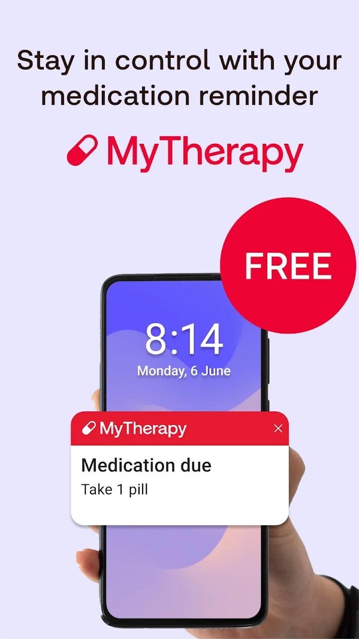 تصویر یادآوری داروها و قرص‌ها MyTherapy