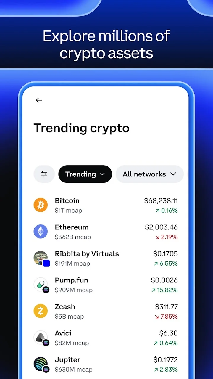 تصویر Coinbase: خرید ارز دیجیتال و سهام
