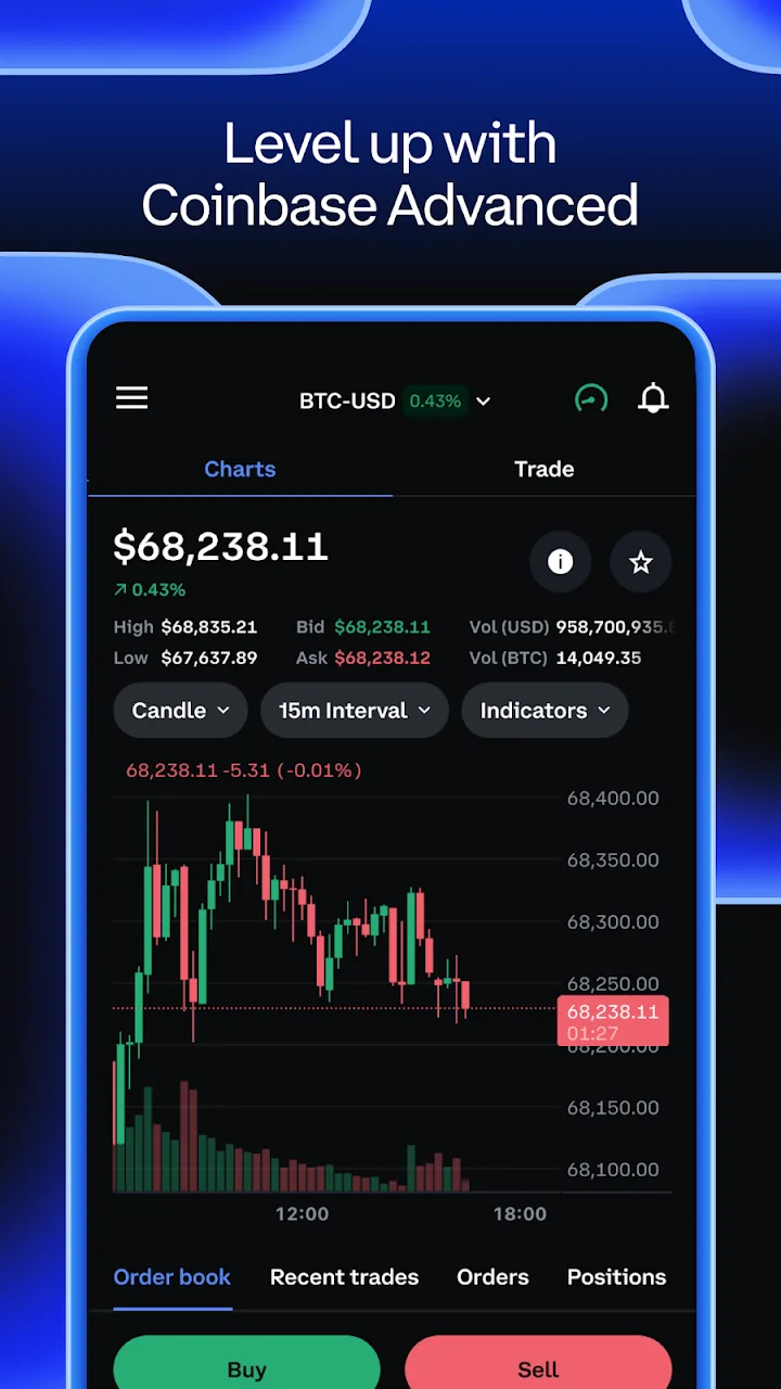 تصویر Coinbase: خرید ارز دیجیتال و سهام
