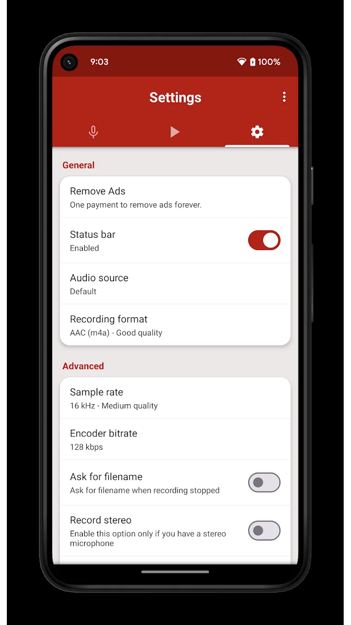 تصویر Voice Recorder Pro