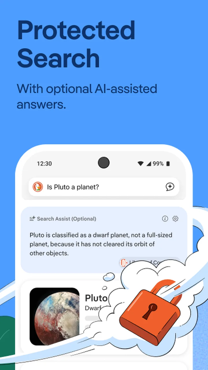تصویر DuckDuckGo، اختیاری Duck.ai