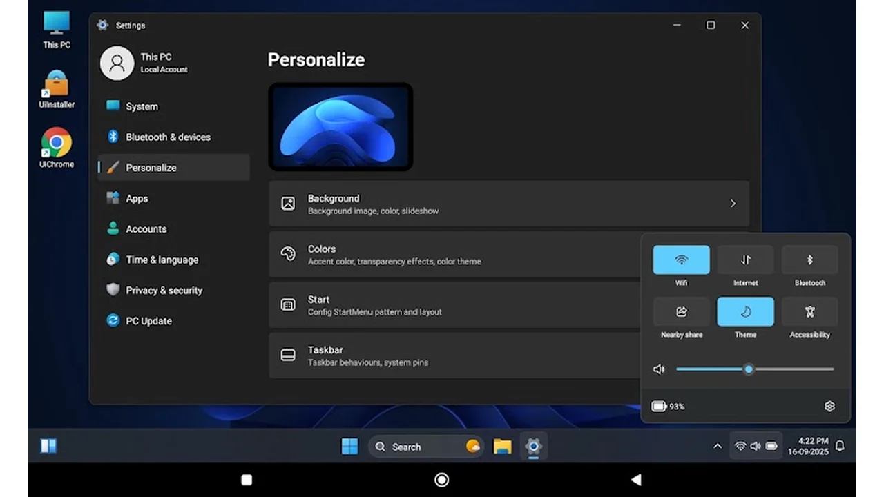تصویر HyperDroid - PC Launcher