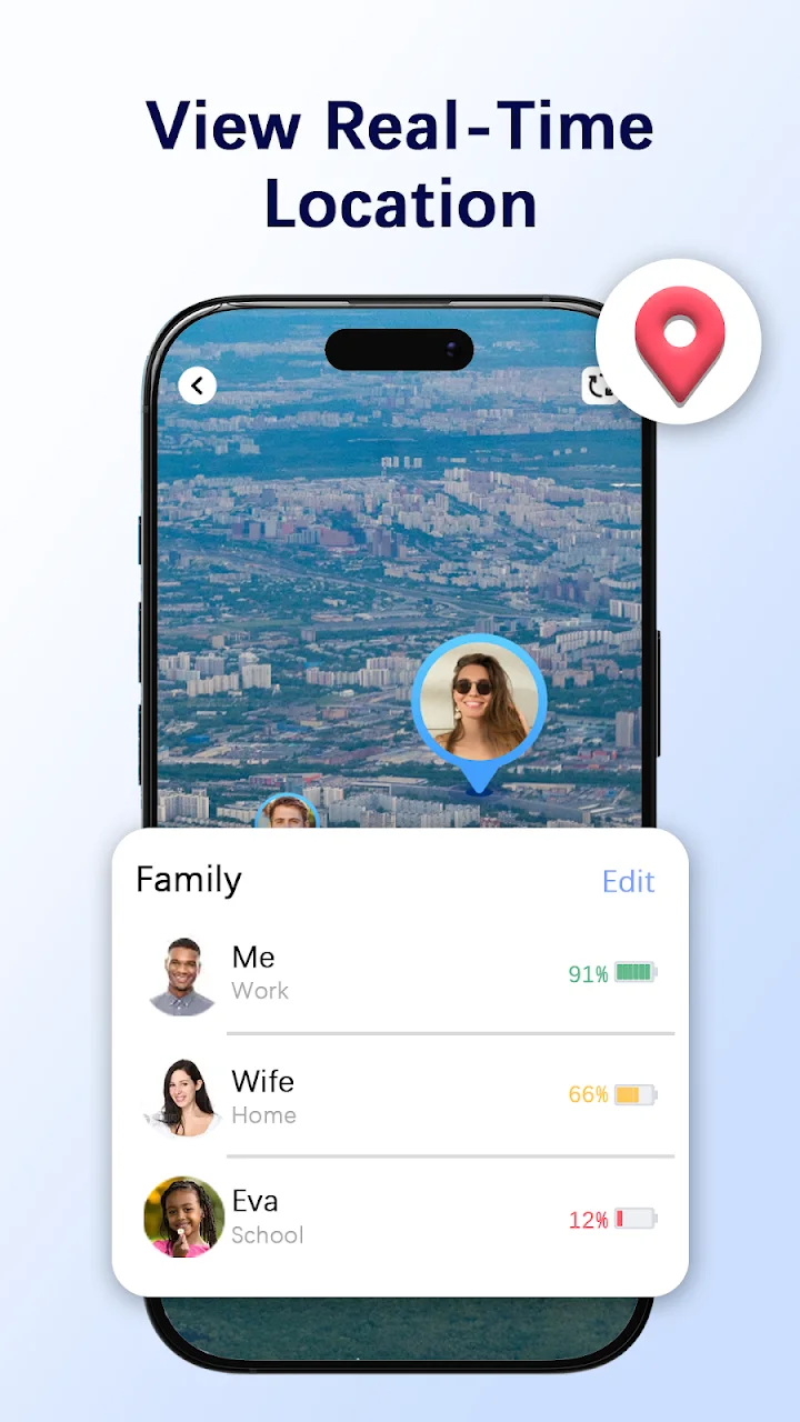 تصویر ردیاب موقعیت مکانی تلفن GPS