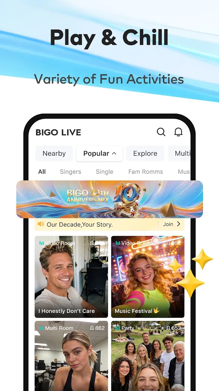تصویر Bigo Live - اپلیکیشن پخش زنده
