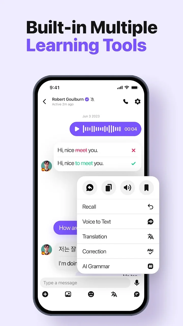 تصویر HelloTalk - یادگیری زبان‌ها