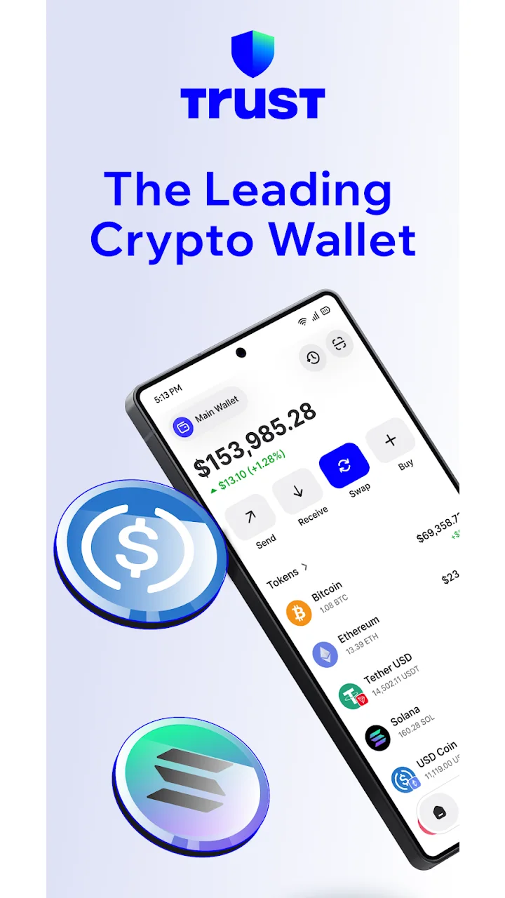 تصویر اعتماد: کیف پول کریپتو و بیت کوین