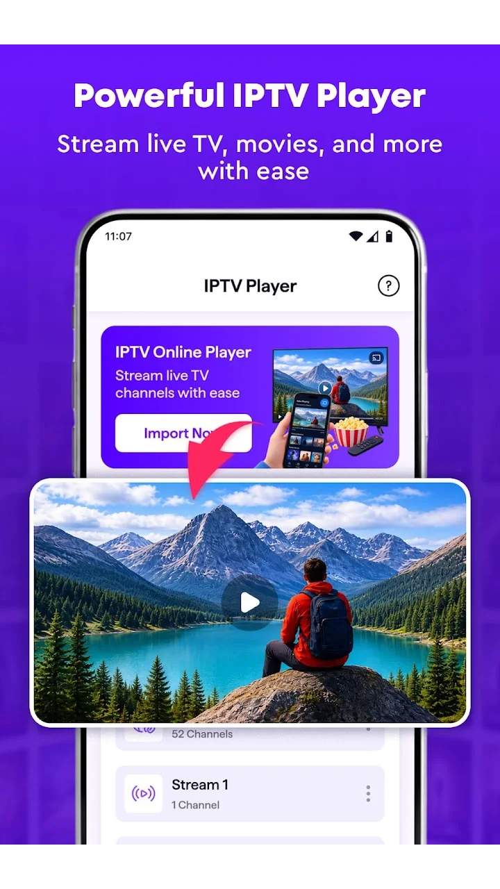 تصویر پلیر آنلاین IPTV: تلویزیون زنده