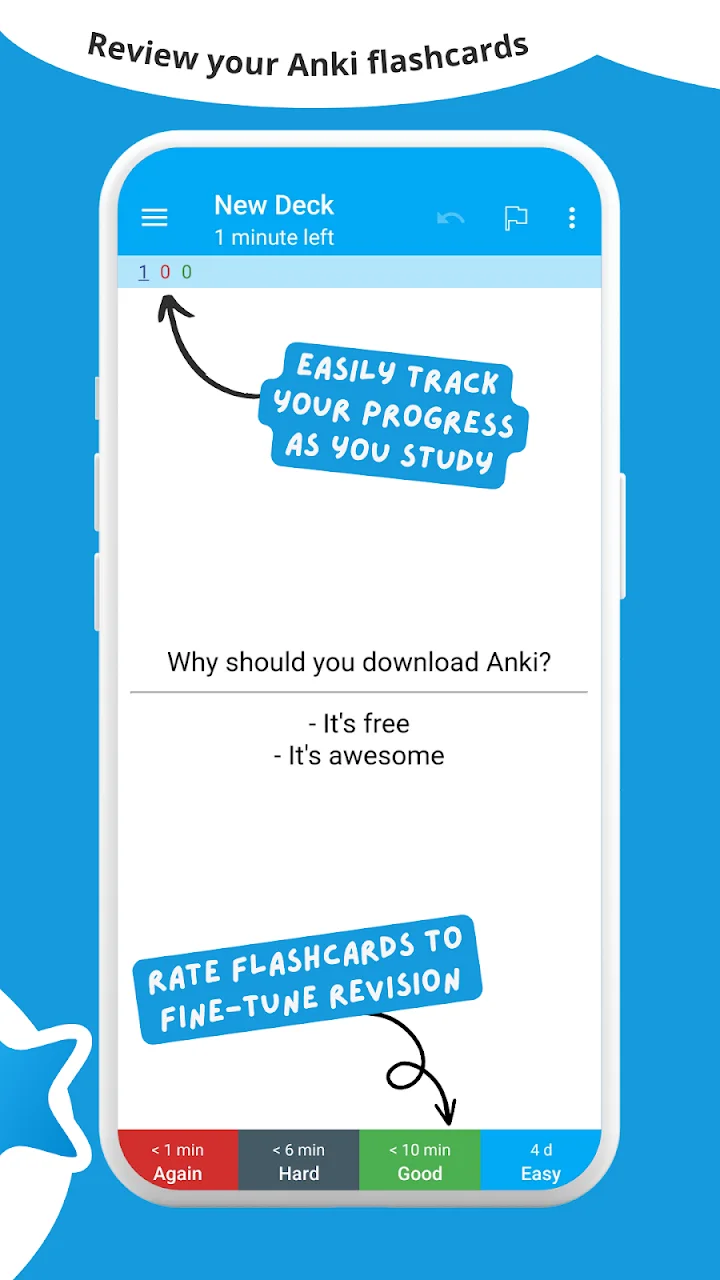 تصویر فلش‌کارت‌های AnkiDroid