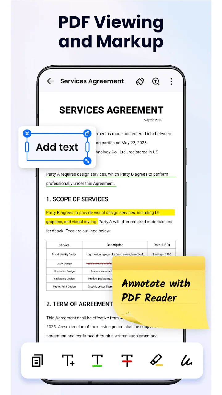 تصویر خواننده PDF - ویرایشگر PDF